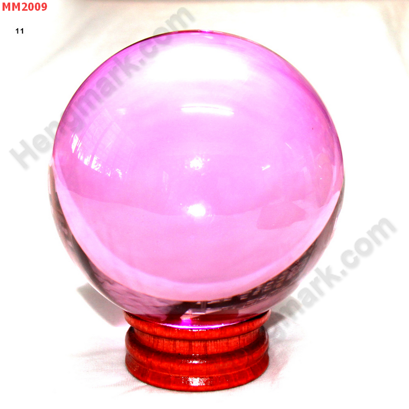 MM2009 ลูกแก้วใส สีชมพู (110mm) ราคา 1000 บาท http://www.hengmark.com/view_product/MM2009.htm