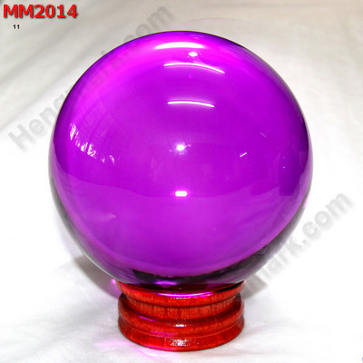 MM2014 ลูกแก้วใส สีชมพูม่วง (110mm) ราคา 1000 บาท http://www.hengmark.com/view_product/MM2014.htm