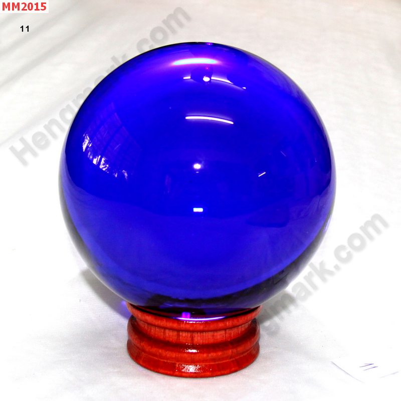 MM2015 ลูกแก้วใส สีน้ำเงิน (110mm) ราคา 1000 บาท http://www.hengmark.com/view_product/MM2015.htm