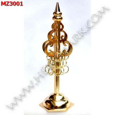 MZ3001 ไม้พลองหกห่วงทองเหลืองชุบทอง ราคา 399 บาท http://www.hengmark.com/view_product/MZ3001.htm