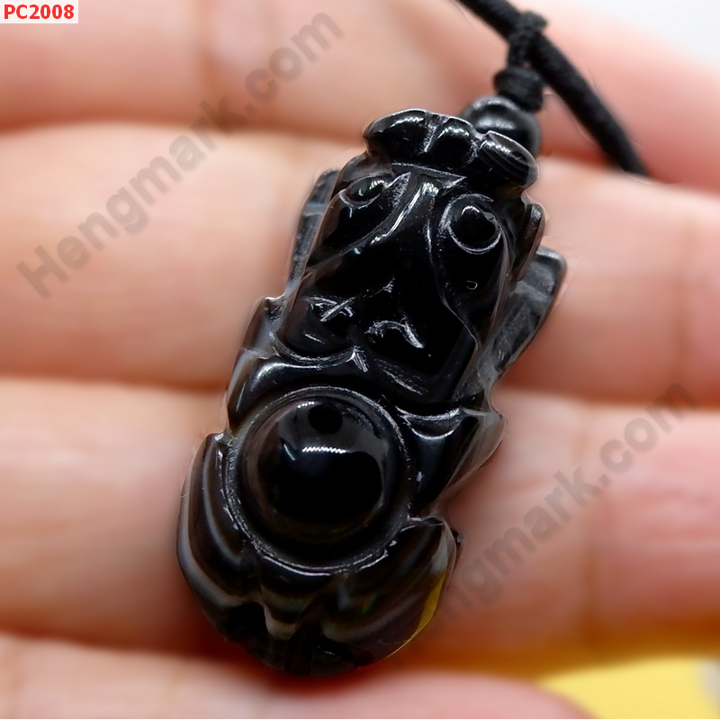 PC2008 สร้อยปี่เซียะหินอะเกตดำ ราคา 249 บาท http://www.hengmark.com/view_product/PC2008.htm