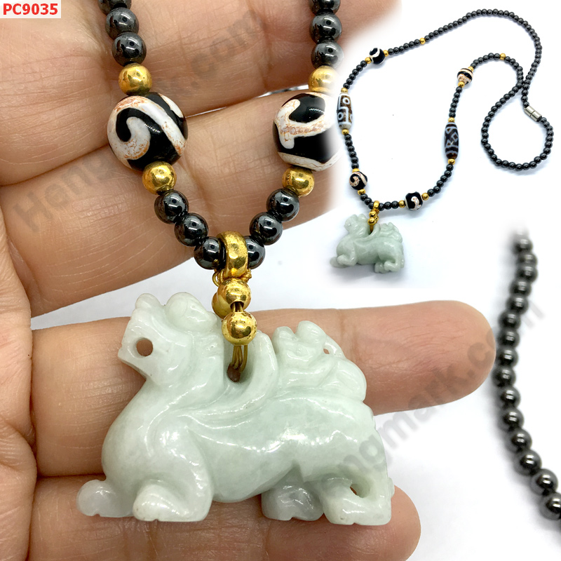 PC9035 ปีเซียะหยกแม่ลูก สร้อยคอเฮมาไทด์ ราคา 2739 บาท http://www.hengmark.com/view_product/PC9035.htm