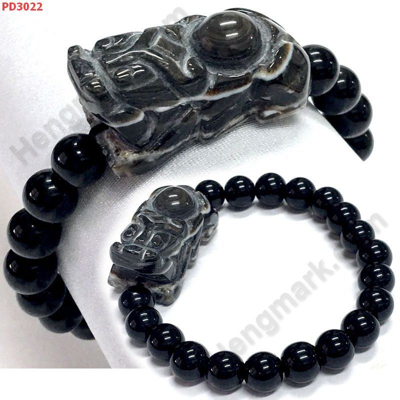 PD3022 สร้อยข้อมือปี่เซียะหินอะเก็ต ราคา 399 บาท http://www.hengmark.com/view_product/PD3022.htm