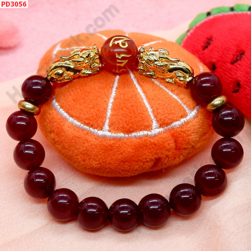 PD3056 สร้อยข้อมือปี่เซียะทองคู่+คาถาทิเบต ราคา 379 บาท http://www.hengmark.com/view_product/PD3056.htm