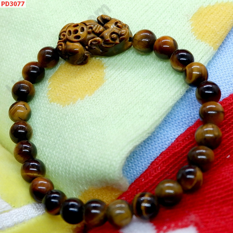 PD3077 สร้อยข้อมือปี่เซียะหินไทเกอร์อาย ราคา 349 บาท http://www.hengmark.com/view_product/PD3077.htm