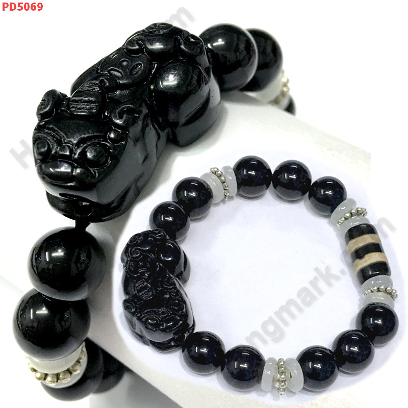 PD5069 สร้อยข้อมือปี่เซียะหินอะเก็ต+DZI  ราคา 529 บาท http://www.hengmark.com/view_product/PD5069.htm