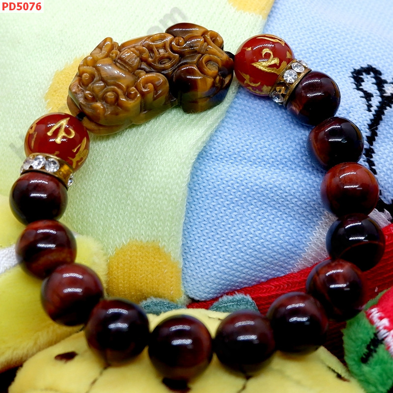 PD5076 สร้อยข้อมือปี่เซียะไทเกอร์อาย+คาถาทิเบต ราคา 599 บาท http://www.hengmark.com/view_product/PD5076.htm