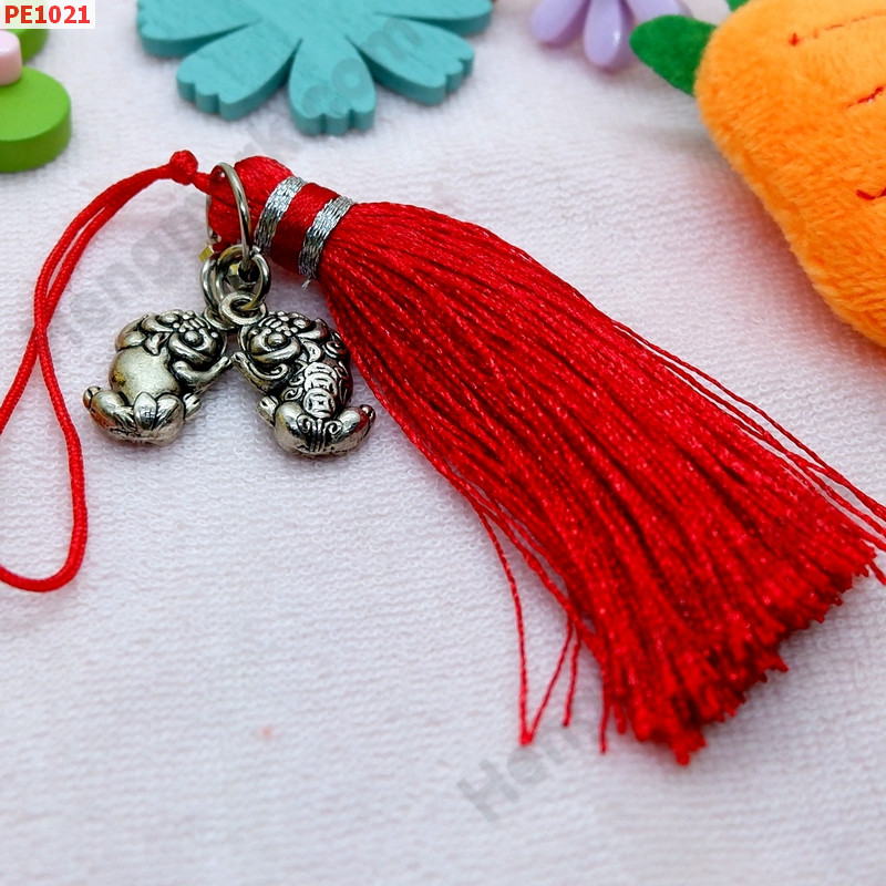 PE1021 ปี่เซียะเงินคู่แขวนมือถือ ราคา 99 บาท http://www.hengmark.com/view_product/PE1021.htm