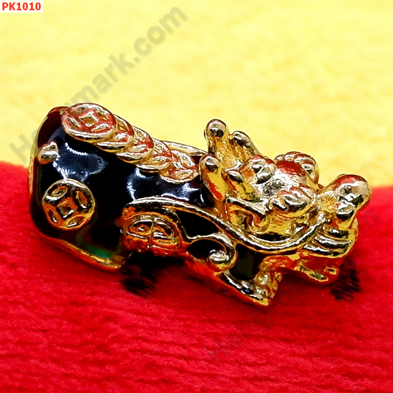 PK1010 ปี่เซียะสีทองลงยาสีน้ำเงิน ราคา 250 บาท http://www.hengmark.com/view_product/PK1010.htm