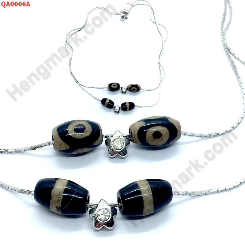 QA0006A สร้อยคอหินทิเบต 2 เส้นเป็นคู่ ราคา 399 บาท http://www.hengmark.com/view_product/QA0006A.htm