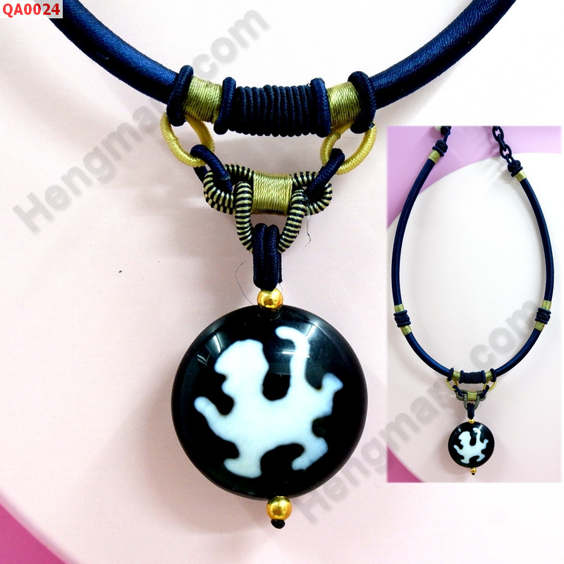 QA0024 สร้อยคอหินทิเบต ลายกิเลน ราคา 1979 บาท http://www.hengmark.com/view_product/QA0024.htm