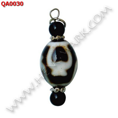 QA0030 จี้หินทิเบต ลายแก้ววิเศษ ราคา 249 บาท http://www.hengmark.com/view_product/QA0030.htm