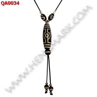 QA0034 หินทิเบต หลายลายพร้อมสร้อยคอเชือก ราคา 549 บาท http://www.hengmark.com/view_product/QA0034.htm