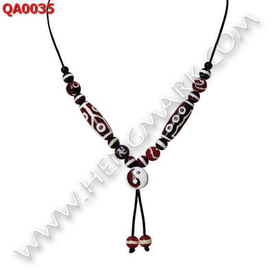 QA0035 หินทิเบต หลายลายพร้อมสร้อยคอเชือก ราคา 1029 บาท http://www.hengmark.com/view_product/QA0035.htm