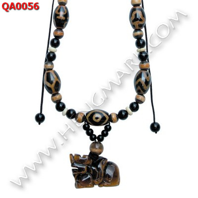 QA0056 สร้อยคอหินทิเบตหลายลาย พร้อมปี่เซียะ ราคา 1279 บาท http://www.hengmark.com/view_product/QA0056.htm