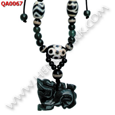 QA0067 สร้อยคอหินทิเบต หลายลาย พร้อมปี่เซียะ ราคา 1579 บาท http://www.hengmark.com/view_product/QA0067.htm