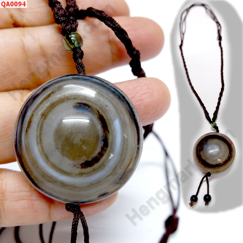 QA0094 สร้อยคอหินอะเก็ตลายธรรมชาติ ดวงตาสวรรค์ ราคา 329 บาท http://www.hengmark.com/view_product/QA0094.htm