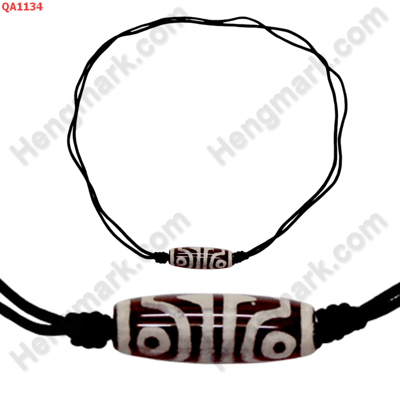 QA1134 สร้อยคอหินดีซีไอ ลาย 4 ตา เขี้ยวเสือคู่ ราคา 249 บาท http://www.hengmark.com/view_product/QA1134.htm