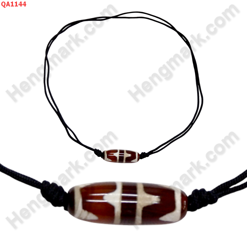 QA1144 สร้อยคอหินดีซีไอ ลายเขี้ยวเสือคู่ ราคา 249 บาท http://www.hengmark.com/view_product/QA1144.htm
