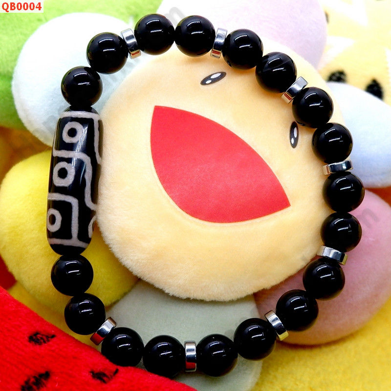 QB0004 สร้อยข้อมือหินทิเบต 9 ตา ราคา 439 บาท http://www.hengmark.com/view_product/QB0004.htm