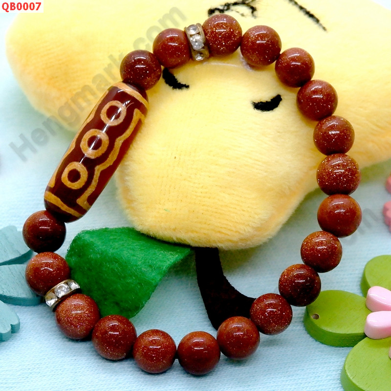 QB0007 สร้อยข้อมือหินทิเบต 5 ตา ราคา 439 บาท http://www.hengmark.com/view_product/QB0007.htm