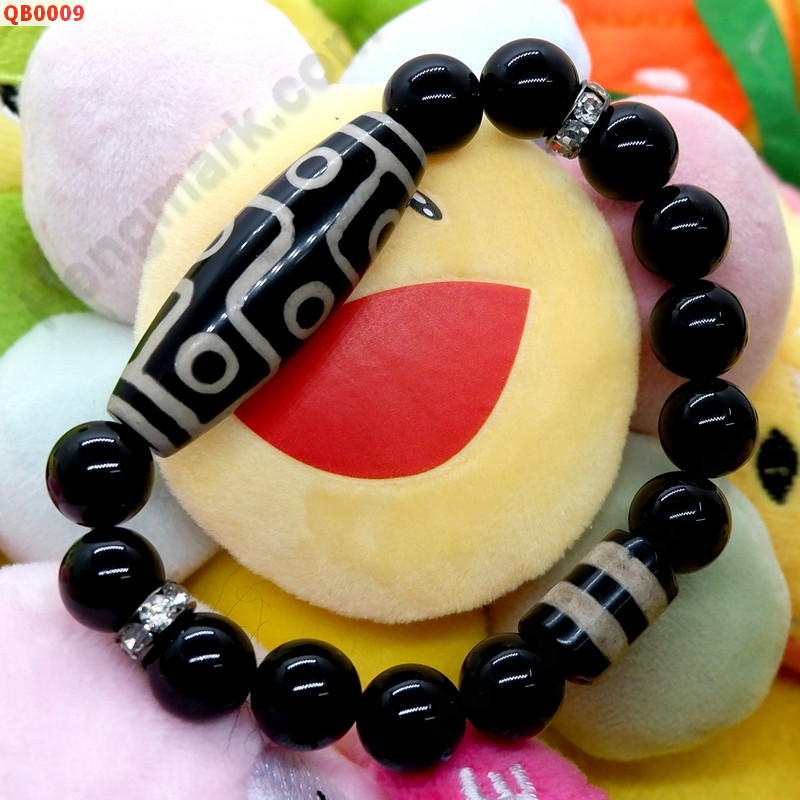 QB0009 สร้อยข้อมือหินทิเบต 9 ตา+2 เส้น ราคา 559 บาท http://www.hengmark.com/view_product/QB0009.htm