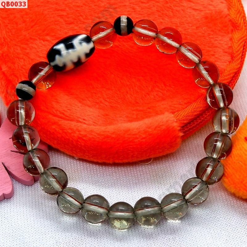 QB0033 สร้อยข้อมือหินDZI ลายอายุยืน+หมอยา ราคา 199 บาท http://www.hengmark.com/view_product/QB0033.htm