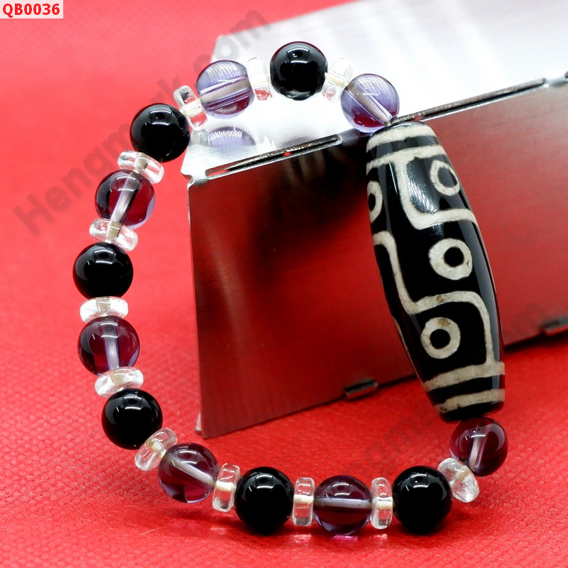 QB0036 สร้อยข้อมือหินDZI 9 ตา ราคา 359 บาท http://www.hengmark.com/view_product/QB0036.htm