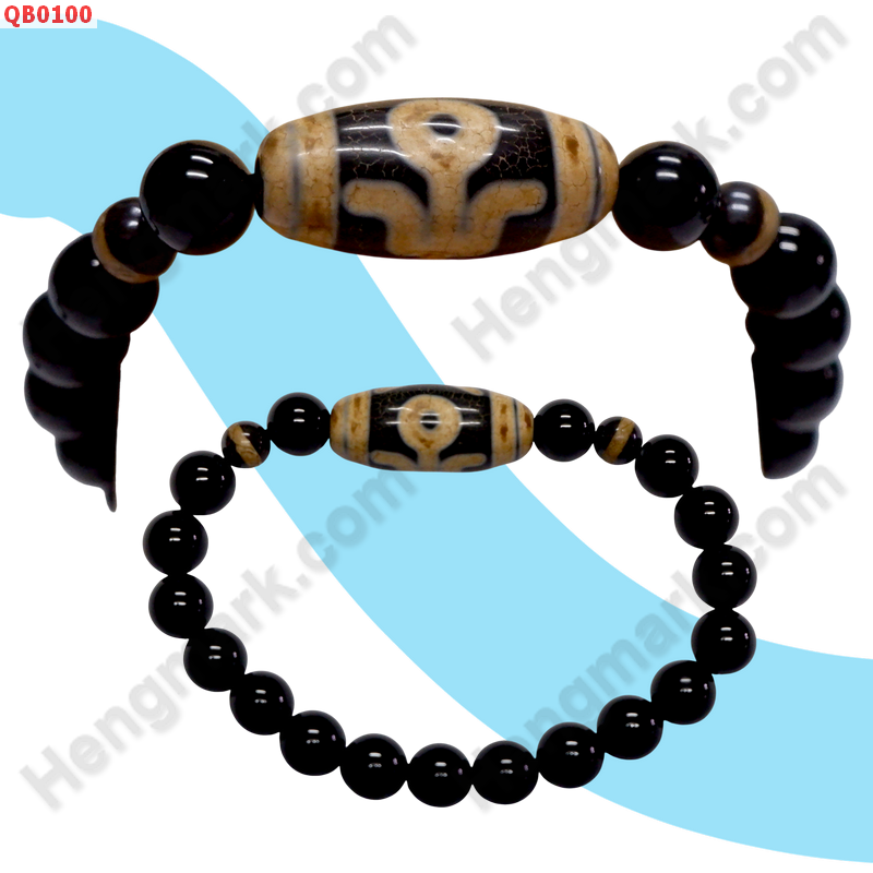 QB0100 สร้อยข้อมือหินDZI ผู้สูงศักดิ์ ราคา 299 บาท http://www.hengmark.com/view_product/QB0100.htm