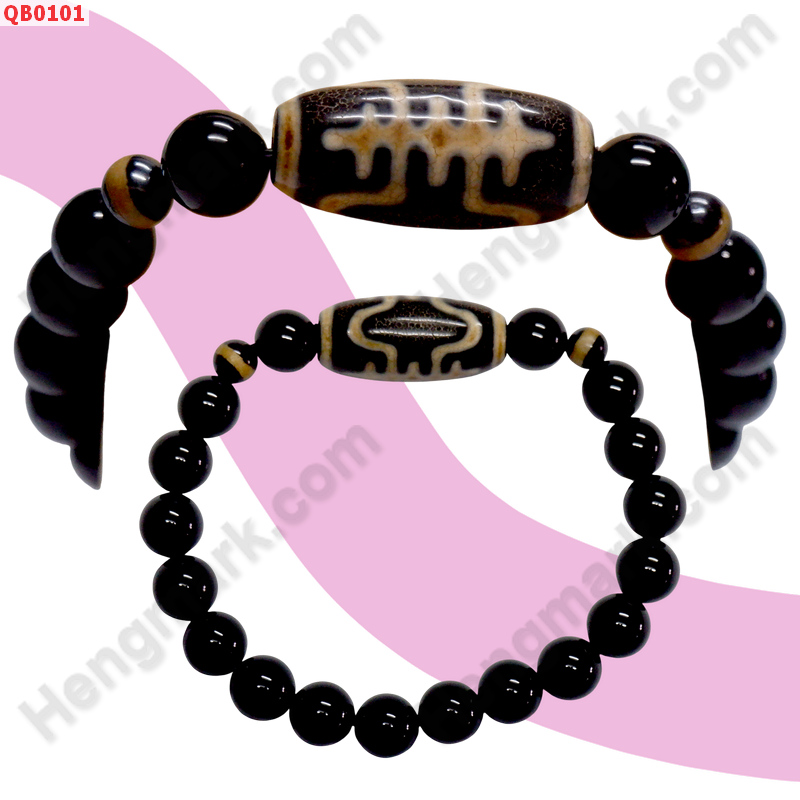 QB0101 สร้อยข้อมือหินDZI อายุยืน ราคา 299 บาท http://www.hengmark.com/view_product/QB0101.htm