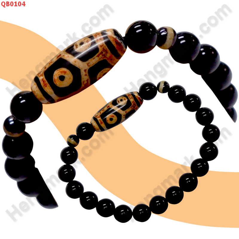 QB0104 สร้อยข้อมือหินDZI ลาย 6 ตากระดองเต่า ราคา 299 บาท http://www.hengmark.com/view_product/QB0104.htm
