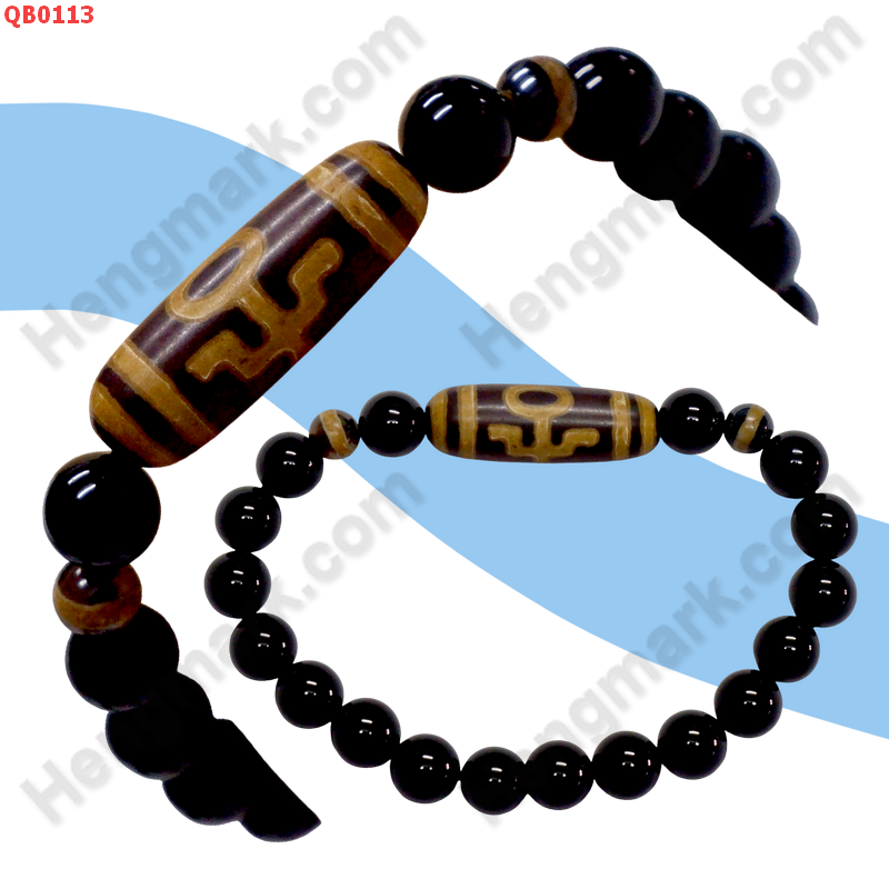 QB0113 สร้อยข้อมือหินDZI ลายผู้สูงศักดิ์ ราคา 299 บาท http://www.hengmark.com/view_product/QB0113.htm