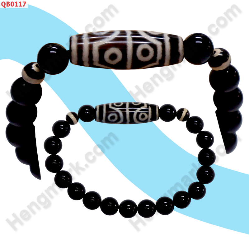 QB0117 สร้อยข้อมือหินDZI ลาย 8 ตา ราคา 299 บาท http://www.hengmark.com/view_product/QB0117.htm