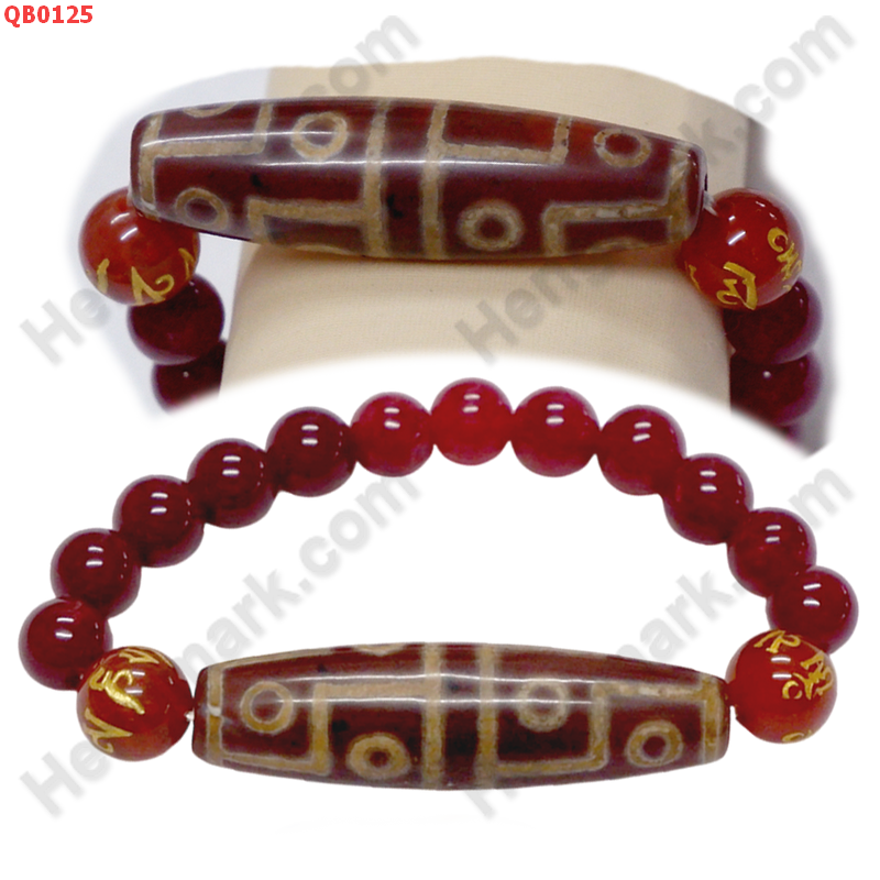 QB0125 สร้อยข้อมือหินทิเบต  ลาย 12 ตา ราคา 599 บาท http://www.hengmark.com/view_product/QB0125.htm