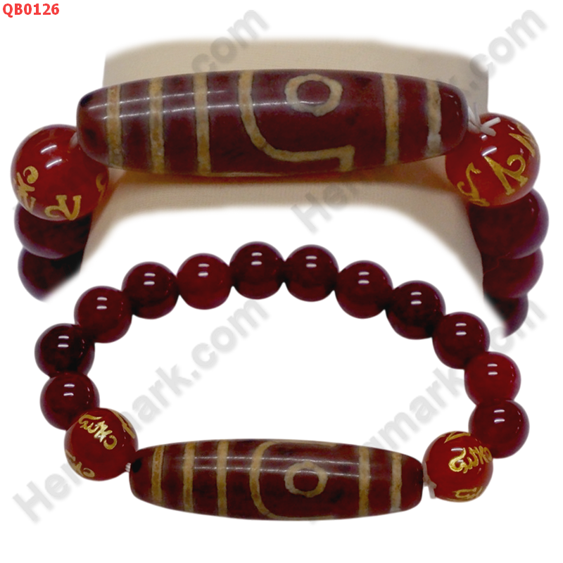 QB0126 สร้อยข้อมือหินทิเบต  ลาย 2 ตา ราคา 599 บาท http://www.hengmark.com/view_product/QB0126.htm