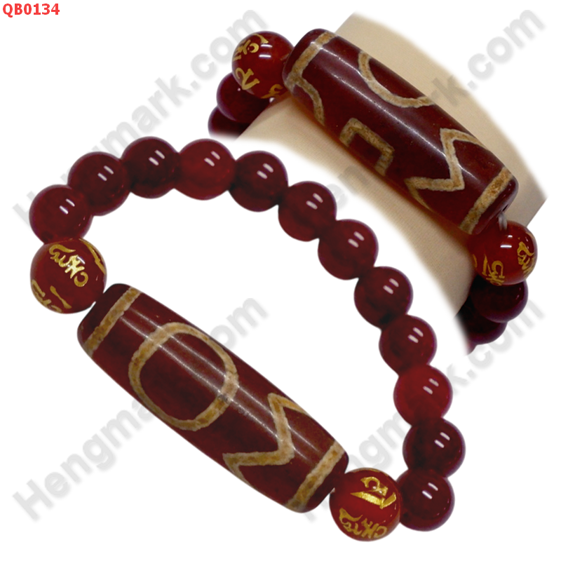 QB0134 สร้อยข้อมือหินทิเบต  ลาย 1 ตา ฟ้าดินภูเขา ราคา 599 บาท http://www.hengmark.com/view_product/QB0134.htm