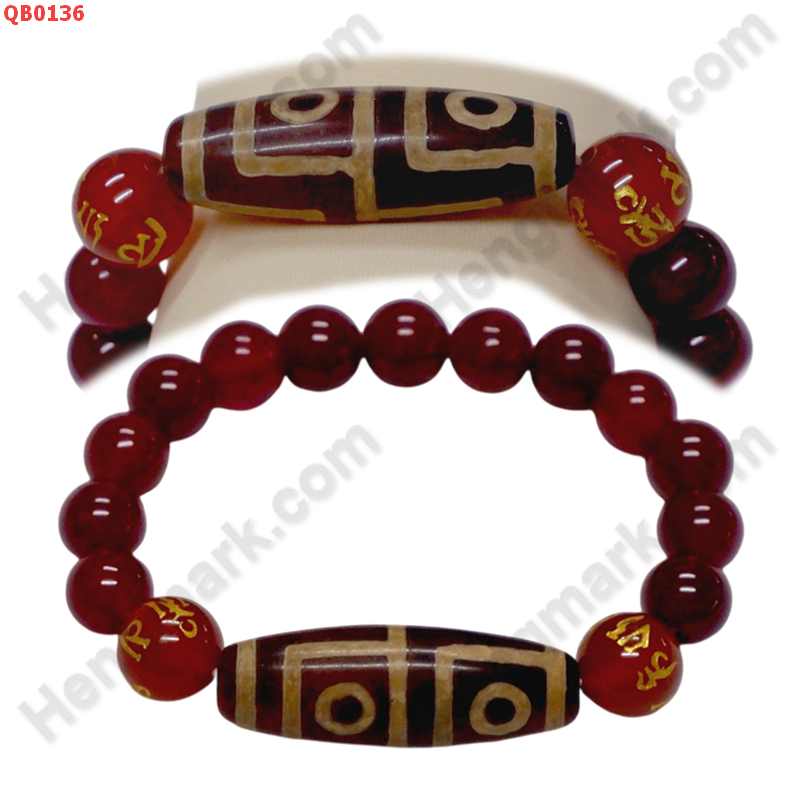 QB0136 สร้อยข้อมือหินทิเบต  ลาย 4 ตา ราคา 599 บาท http://www.hengmark.com/view_product/QB0136.htm