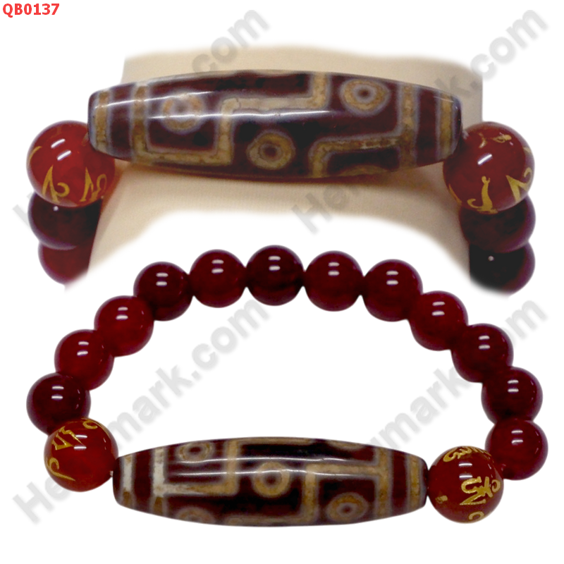 QB0137 สร้อยข้อมือหินทิเบต  ลาย 9 ตา ราคา 599 บาท http://www.hengmark.com/view_product/QB0137.htm