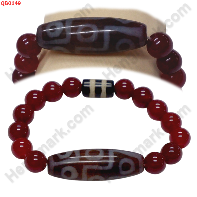 QB0149 สร้อยข้อมือหินทิเบต  ลาย  9 ตา+2 เส้น ราคา 499 บาท http://www.hengmark.com/view_product/QB0149.htm