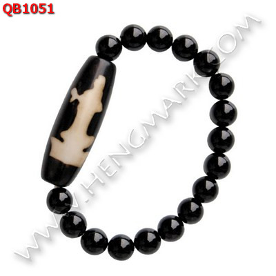 QB1051 สร้อยข้อมือหินทิเบต ลายเจ้าแม่กวนอิม  ราคา 419 บาท http://www.hengmark.com/view_product/QB1051.htm