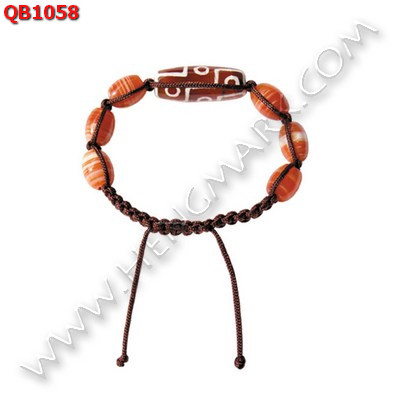 QB1058 สร้อยข้อมือหินทิเบต 9 ตา เชือกถัก ราคา 369 บาท http://www.hengmark.com/view_product/QB1058.htm