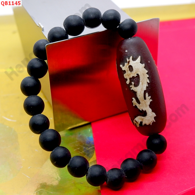 QB1145 สร้อยข้อมือหิน DZI ลายมังกรคู่ ร้อยด้วยหินสีดำด้าน ราคา 399 บาท http://www.hengmark.com/view_product/QB1145.htm QB1145 สร้อยข้อมือหิน DZI ลายมังกรคู่ ร้อยด้วยหินสีดำด้าน ราคา 399 บาท http://www.hengmark.com/view_product/QB1145.htm