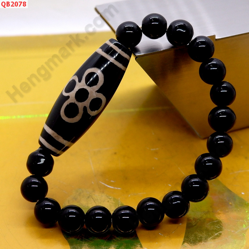 QB2078 สร้อยข้อมือหินDZI 5 ตา สายฟ้า ราคา 359 บาท http://www.hengmark.com/view_product/QB2078.htm