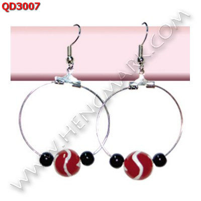 QD3007 ต่างหูหินทิเบต ราคา 199 บาท http://www.hengmark.com/view_product/QD3007.htm