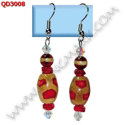 QD3008 ต่างหูหินทิเบต ราคา 259 บาท http://www.hengmark.com/view_product/QD3008.htm