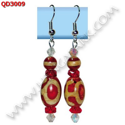 QD3009 ต่างหูหินทิเบต ราคา 259 บาท http://www.hengmark.com/view_product/QD3009.htm