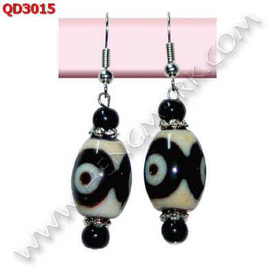 QD3015 ต่างหูหินทิเบต ราคา 459 บาท http://www.hengmark.com/view_product/QD3015.htm