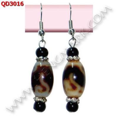 QD3016 ต่างหูหินทิเบต ราคา 459 บาท http://www.hengmark.com/view_product/QD3016.htm