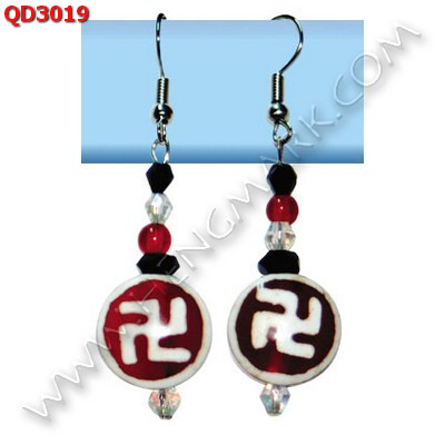 QD3019 ต่างหูหินทิเบต ราคา 259 บาท http://www.hengmark.com/view_product/QD3019.htm