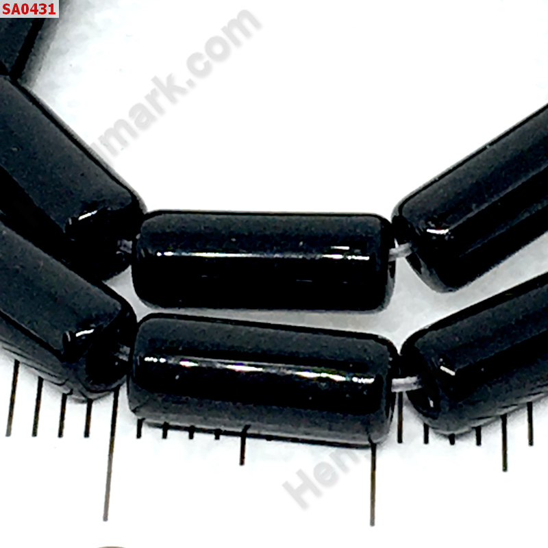 SA0431 หินอะเกตดำ แบบหลอด ราคา 10 บาท http://www.hengmark.com/view_product/SA0431.htm